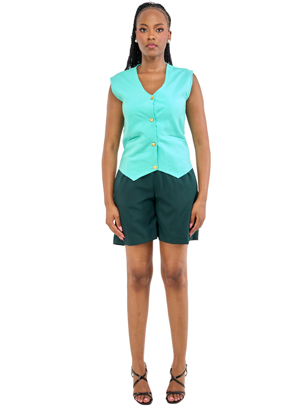 Safari Bermuda Set Teal/Dark Green