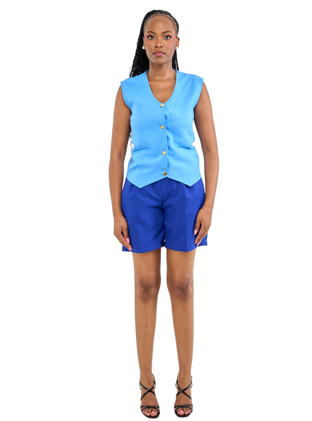 Safari Bermuda Set Sky Blue/Royal Blue