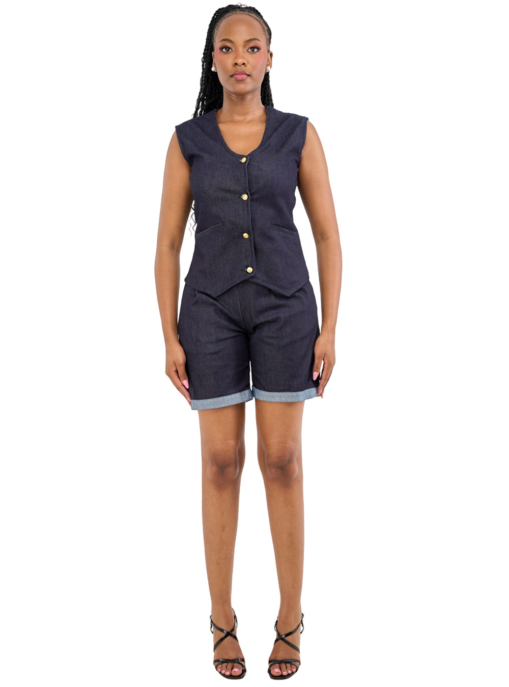 Safari Bermuda Set Dark Denim
