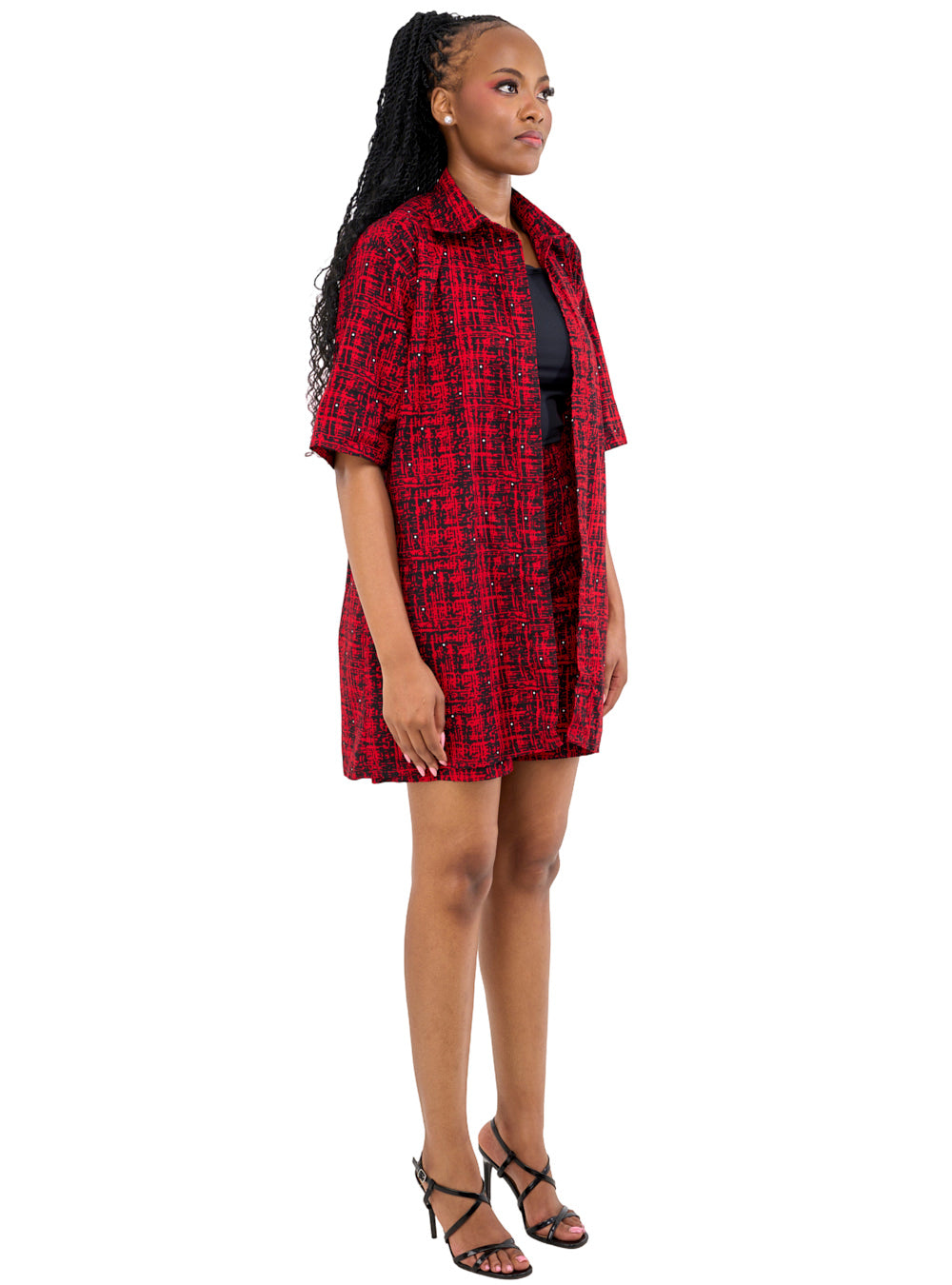 Safari Kitenge Bermuda Set